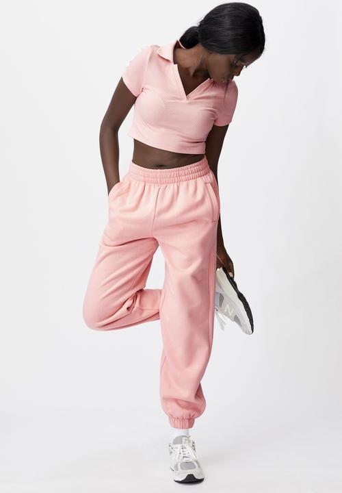Factorie - Super slouchy trackpants - silver pink