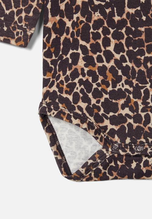 Name It - Kala long sleeve babygrow - brown 