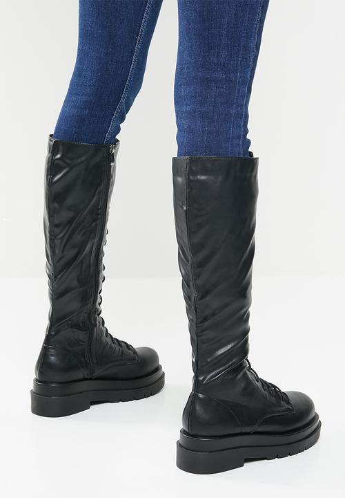 Footwork - Rim chunky combat boot - black