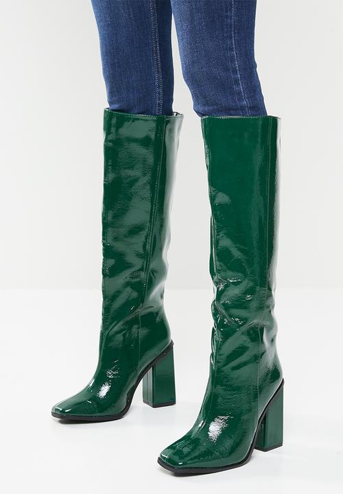 Footwork - Nodini knee length boot - green