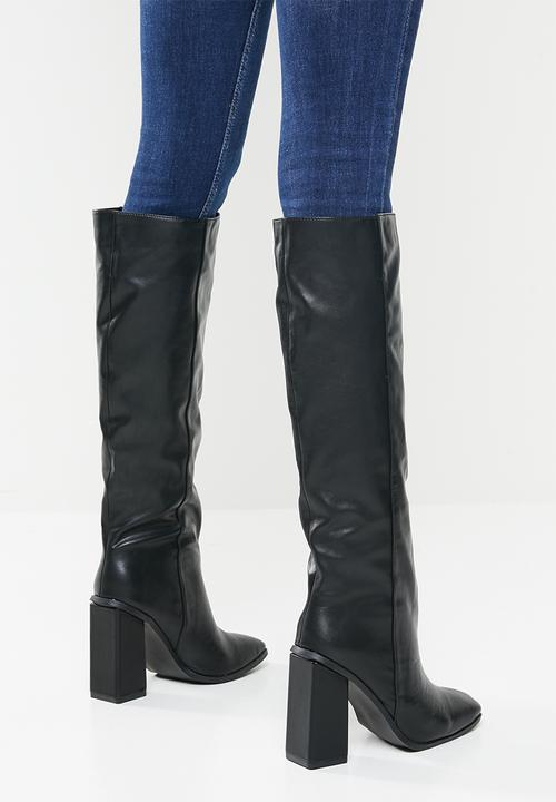 Footwork - Nodini knee length boot - black