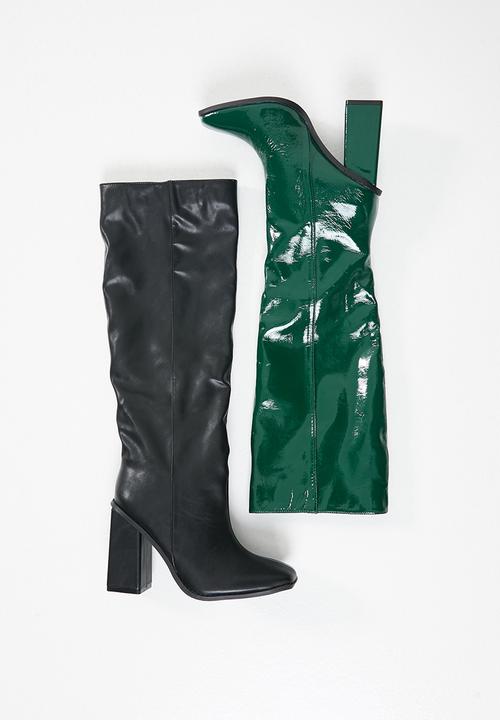 Footwork - Nodini knee length boot - black