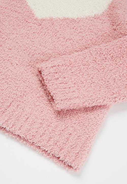 Pop Candy - Girls heart jersey - pink & white