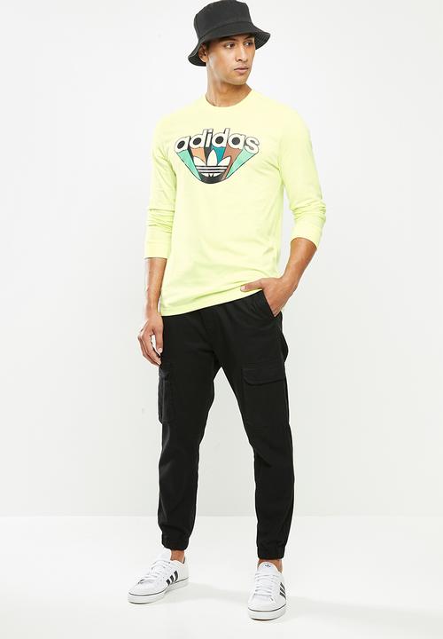 adidas Originals - Adidas summer T-shirt - yellow