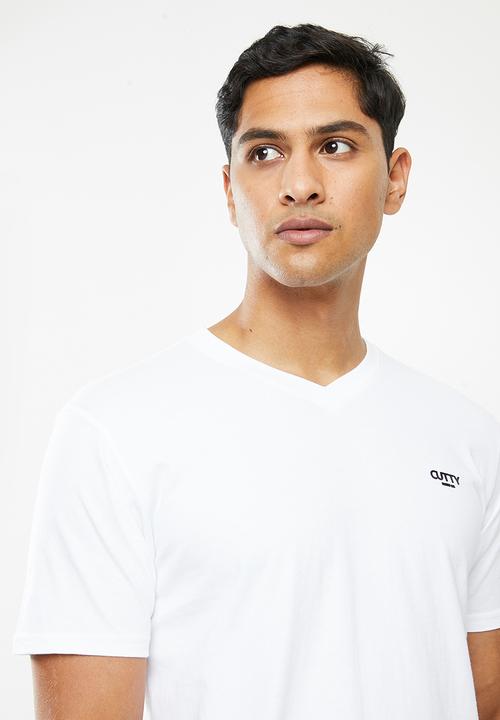 Cutty - T-shirt basic  V-neck - dove