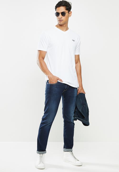 Cutty - T-shirt basic  V-neck - dove