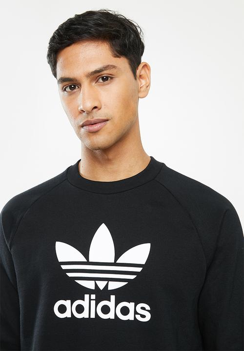 adidas Originals - Trefoil crew sweatshirt - black