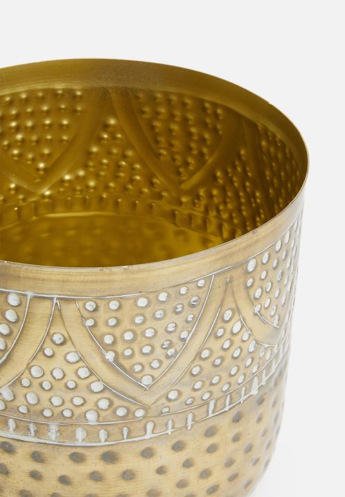 H&S - Rea vase large - gold