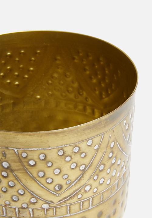 H&S - Rea vase small - gold