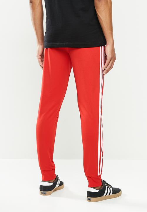 adidas Originals - Sst pants - red & white