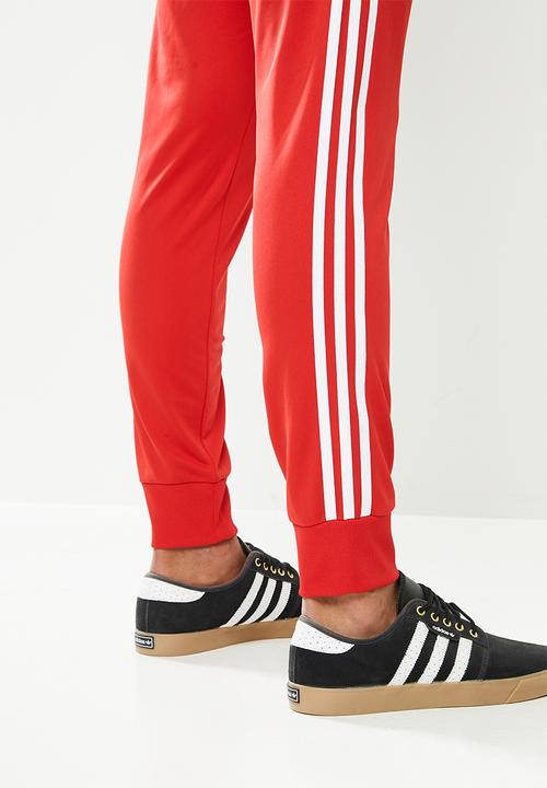 adidas Originals - Sst pants - red & white