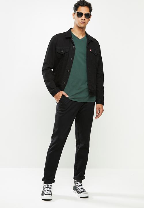 Cutty - T-shirt basic V-neck - green 