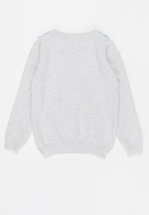 Pop Candy - Girls sequin cardigan - grey