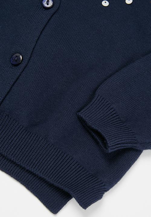 Pop Candy - Girls sequin cardigan - navy