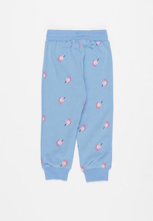 Pop Candy - Girls unicorn sweatpants - blue