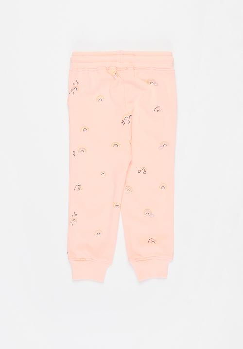 Pop Candy - Girls rainbow sweatpants - pink