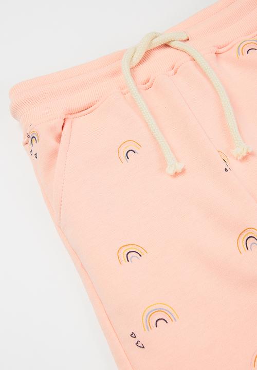 Pop Candy - Girls rainbow sweatpants - pink