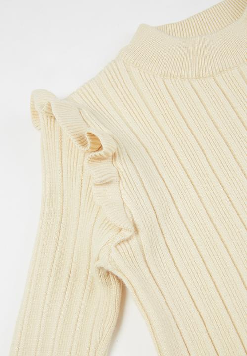 Pop Candy - Girls ruffle jersey - neutral