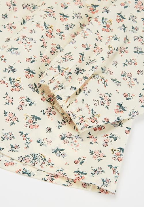 Pop Candy - Girls printed blouse with collar - multi