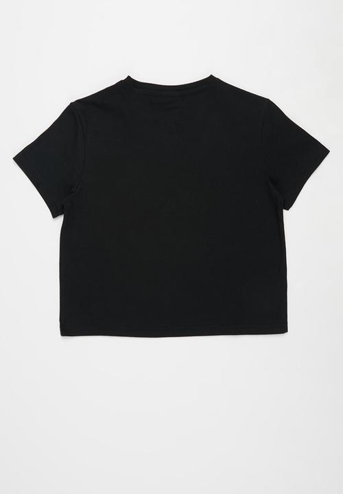 FILA - Storm short sleeve crop top - black