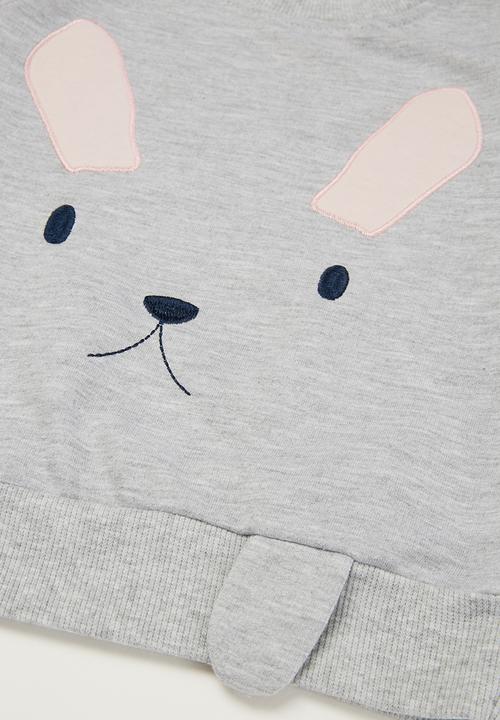 Pop Candy - Girls printed sweater - grey