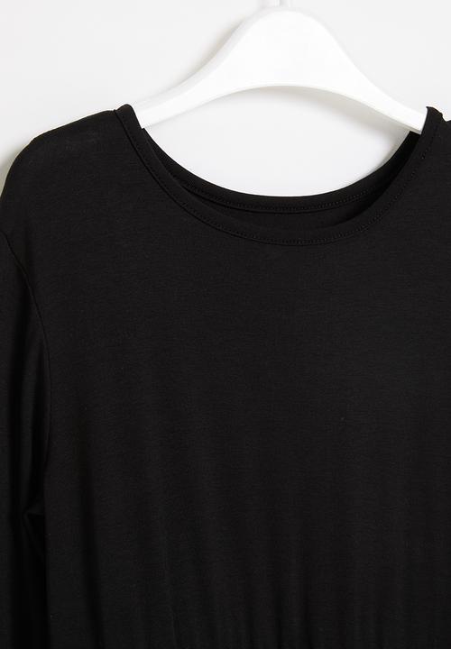 Pop Candy - Younger girls combo dress - black