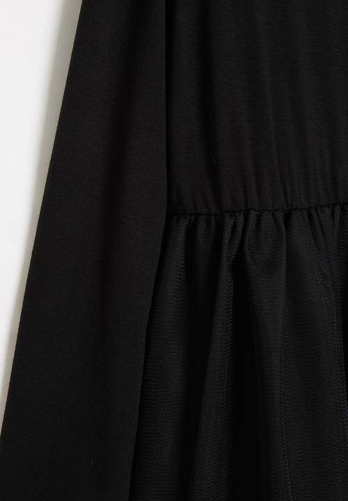 Pop Candy - Younger girls combo dress - black