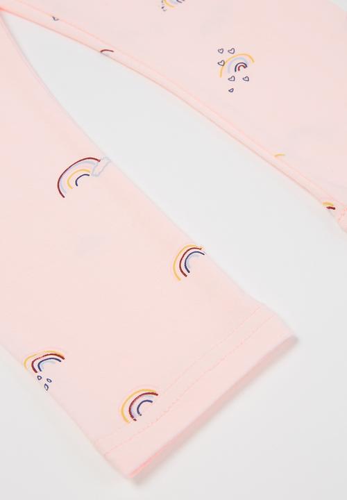 Pop Candy - Girls rainbow legging - pink