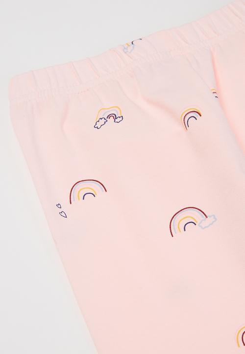 Pop Candy - Girls rainbow legging - pink