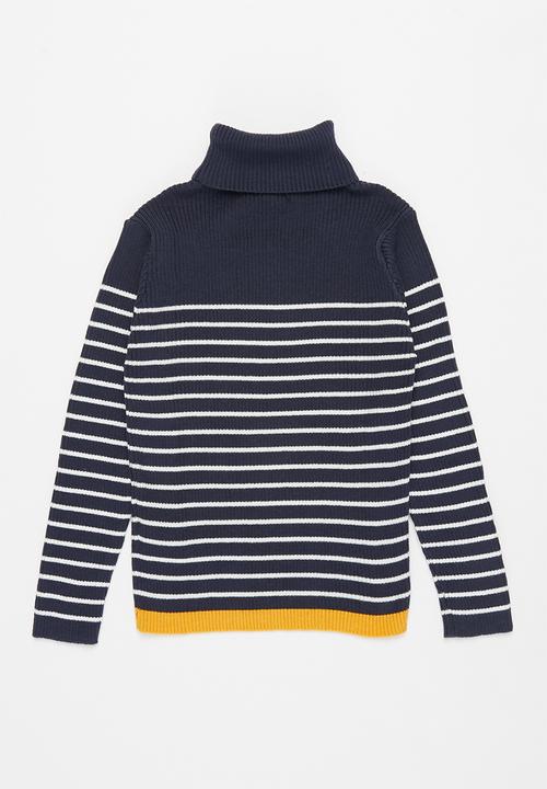 POLO - Girls debbie polo neck pullover - navy