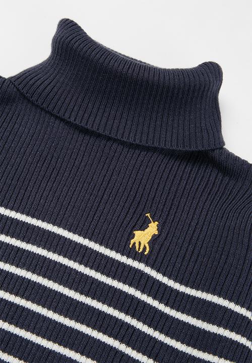 POLO - Girls debbie polo neck pullover - navy