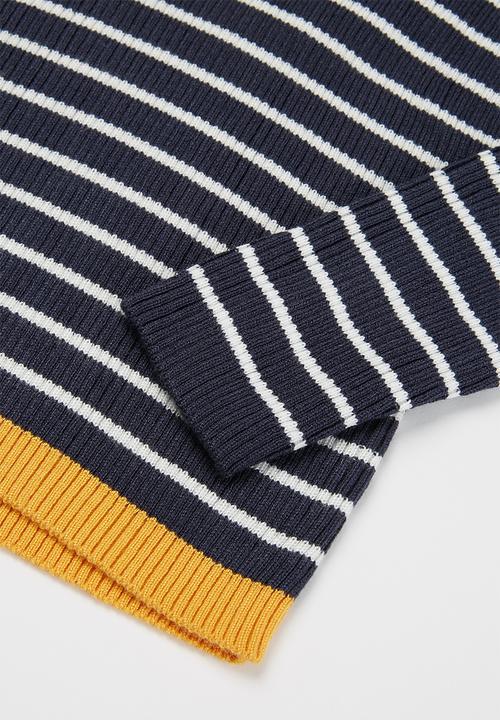 POLO - Girls debbie polo neck pullover - navy