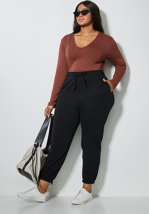 Superbalist - 2 pack v-neck bodysuit - red & grey 