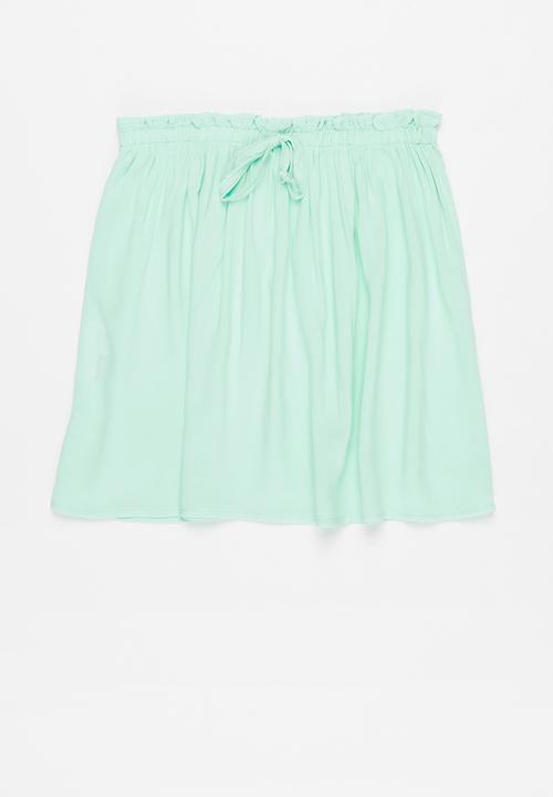 Pop Candy - Younger girls 2-pack skirts - white & mint 