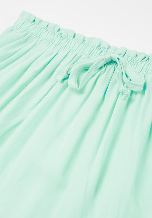 Pop Candy - Younger girls 2-pack skirts - white & mint 