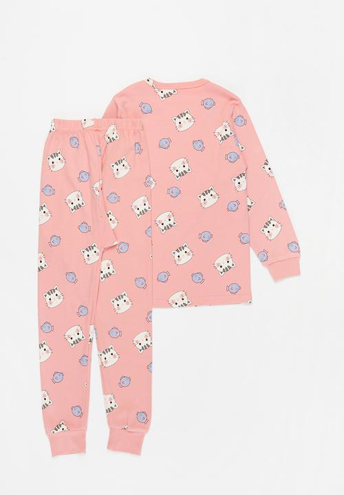 Pop Candy - Girls printed pj set - pink