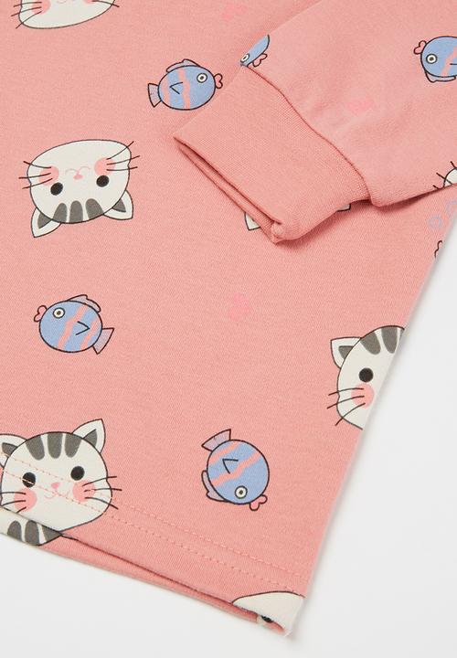 Pop Candy - Girls printed pj set - pink