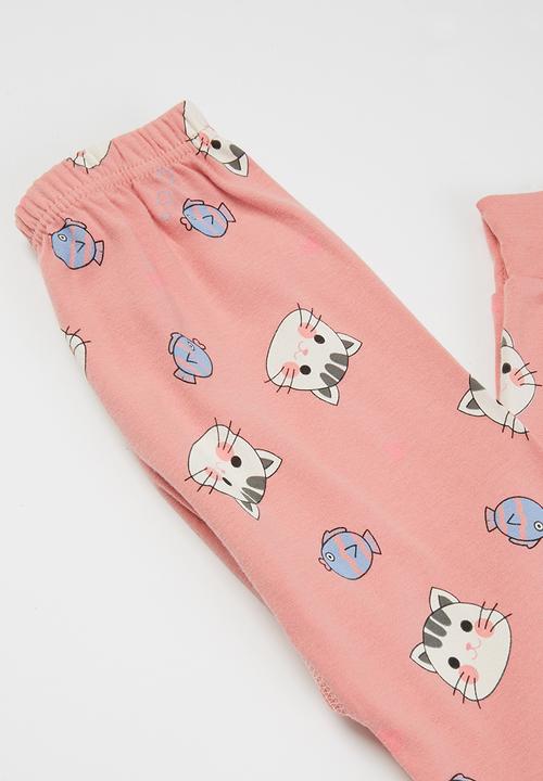 Pop Candy - Girls printed pj set - pink