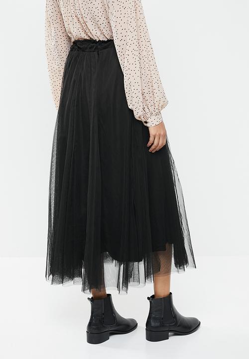 Me&B - Layered tulle skirt - black