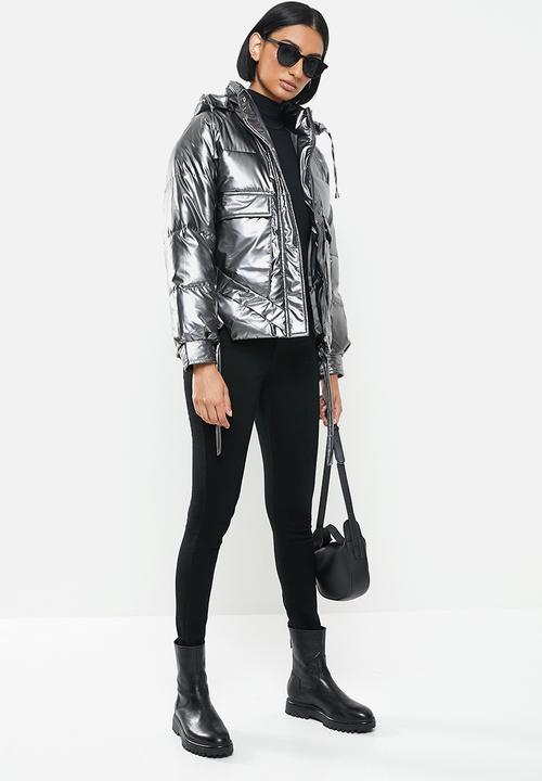 STYLE REPUBLIC - Hood puffer - silver grey