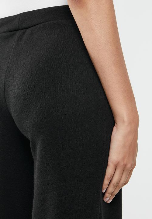 Me&B - Knit melton lounge pant - black
