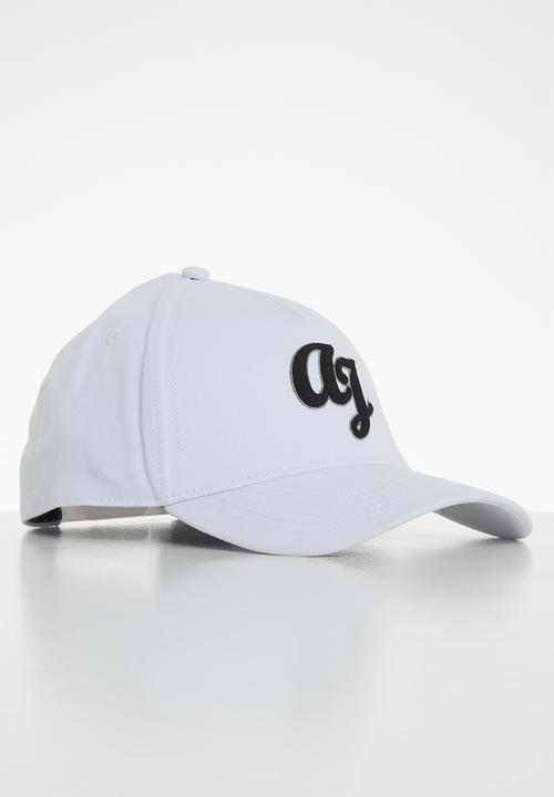 Aca Joe - Mens aca joe embroidered cap - white