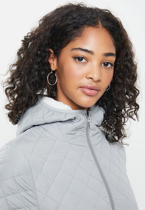 STYLE REPUBLIC - Quilted puffer - grey