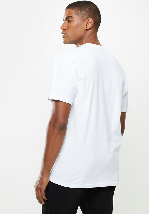 Vans - Classic easy box tee - white & high risk red