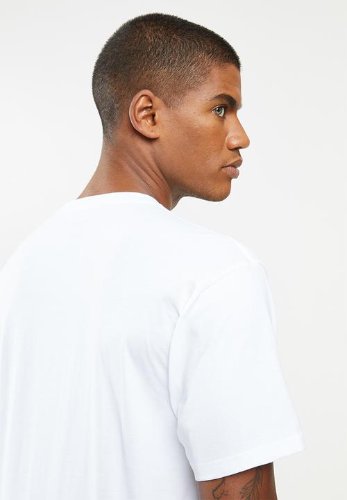 Vans - Classic easy box tee - white & high risk red