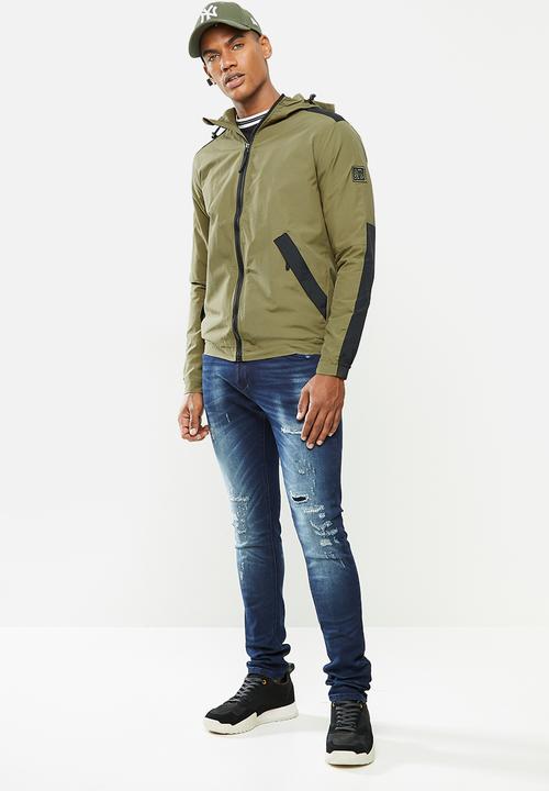 Cutty - Jacket lightweight - khaki & black