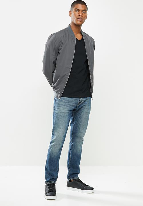 Superdry. - Ol classic vee tee - black