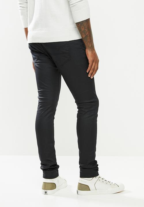 Cutty - Denim jean coated - black