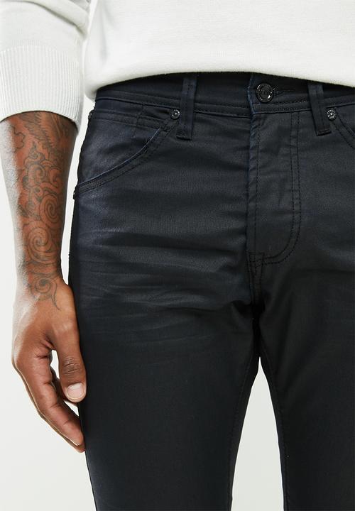 Cutty - Denim jean coated - black