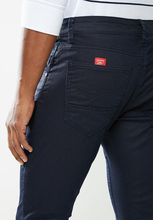 Cutty - Denim jean coated - navy